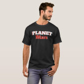 Planet Mars Männerbasisch Dunkler T - Shirt (Vorne ganz)
