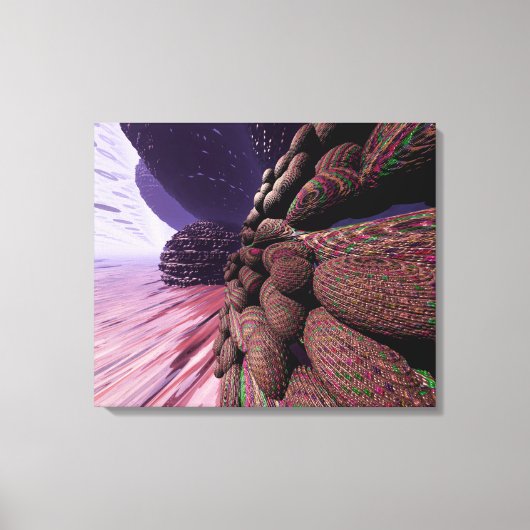 Planet Mars. Mauern von Gebäude. Leinwanddruck (Vorderseite)