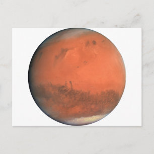 PLANET MARS: Naturfarben (Sonnensystem) ~ Postkarte