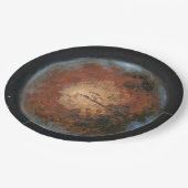 Planet Mars Pappteller (Schrägansicht)