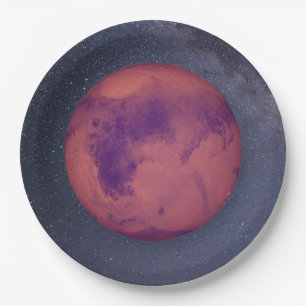 Planet Mars Pappteller