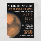 Planet-Mars, Planetarium-Eventwerbung Flyer (Vorne)