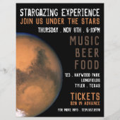 Planet-Mars, Planetarium-Eventwerbung Flyer (Vorne)