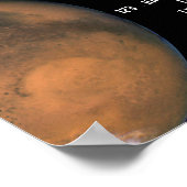 Planet-Mars, Planetarium-Eventwerbung Poster (Ecke)