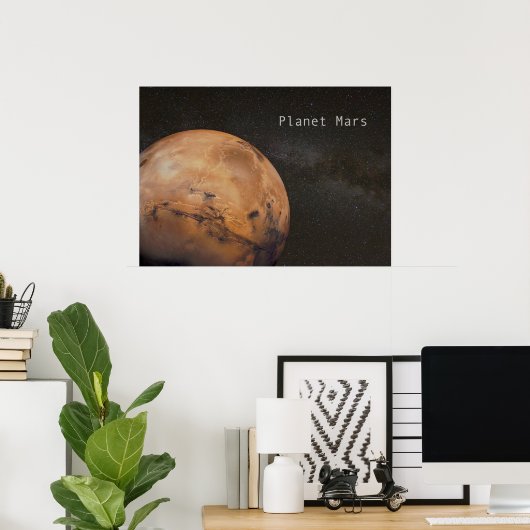 Planet Mars Poster (Heimbüro)
