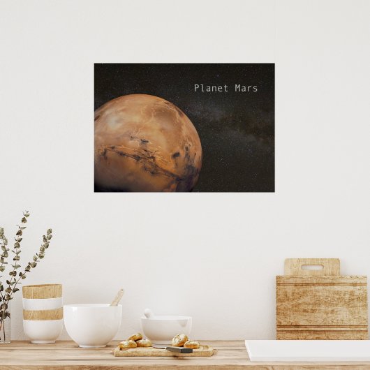 Planet Mars Poster (Küche)