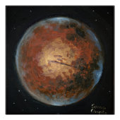 Planet Mars Poster (Vorderseite)