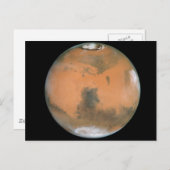 Planet Mars Postkarte (Vorne/Hinten)