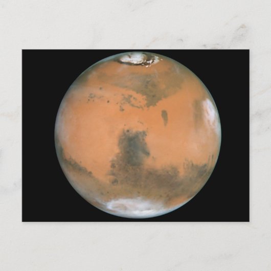 Planet Mars Postkarte (Vorderseite)