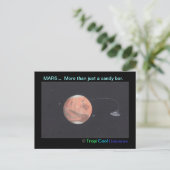 Planet MARS Postkarte (Stehend Vorderseite)