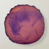 Planet Mars Rundes Kissen (Vorderseite)