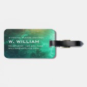 Planet Mars Solar System Space Green Galaxy Gepäckanhänger (Rückseite horizontal)