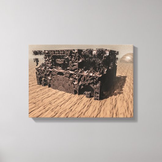 Planet Mars. Staubsturm. Leinwanddruck (Vorderseite)