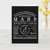 Planet-Mars-Symbol im Detail Astronomie Karte (Gelbe Blume)