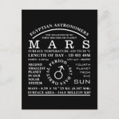 Planet-Mars-Symbol im Detail Astronomie Postkarte (Vorderseite)
