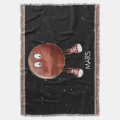 Planet Mars und Sterne Decke (Vorderseite Vertikal)