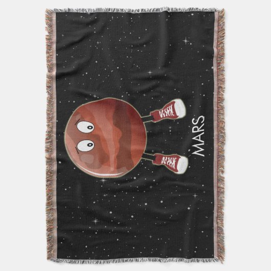 Planet Mars und Sterne Decke (Vorderseite Vertikal)