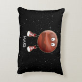 Planet Mars und Sterne Dekokissen (Rückseite(Vertikal))