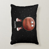 Planet Mars und Sterne Dekokissen (Vorderseite(Vertikal))