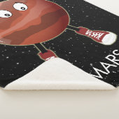 Planet Mars und Sterne Sherpadecke (3/4)
