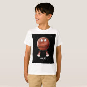 Planet Mars und Sterne T-Shirt (Vorne ganz)