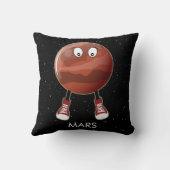 Planet-Mars- und Sternenwirbelkissen Kissen (Rückseite)