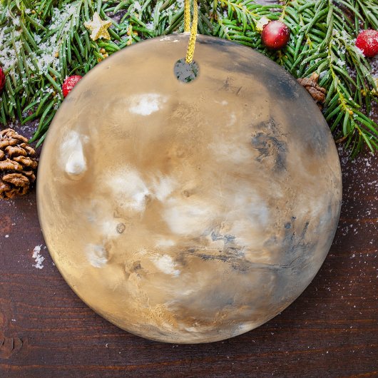 Planet Mars Weihnachtsbaum Keramik Ornament