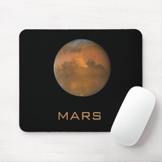 Planet-MarsVolloranansicht Mousepad (Mit Mouse)