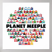 Planet Meeple, Black Text Poster (Vorne)