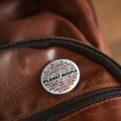 Planet Meeple, schwarzer Text-Button Button