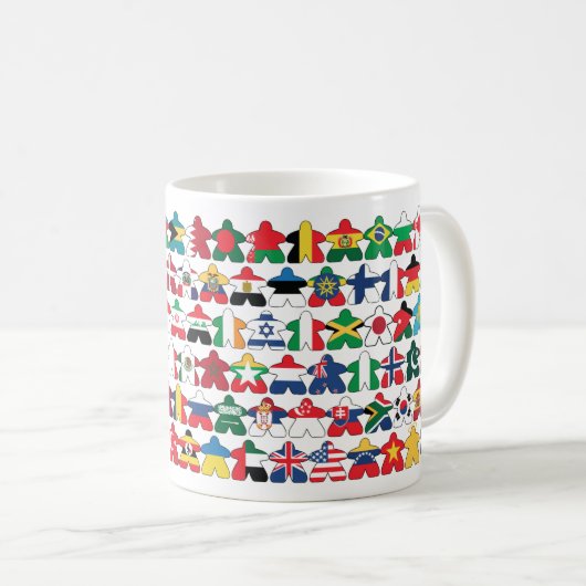 Planet Meeple-Tasse Kaffeetasse (VorderseiteRechts)