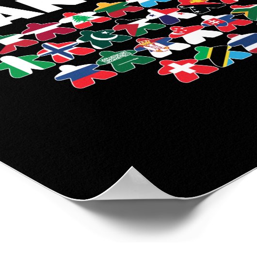 Planet Meeple, White Text Poster (Ecke)