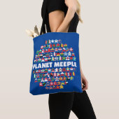 Planet Meeple, White Text Tasche (Von Nahem)