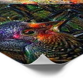 Planet Mercury Deep Dream Poster (Ecke)