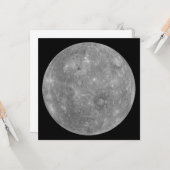 Planet Mercury Karte (Vorderseite/Rückseite Beispiel)