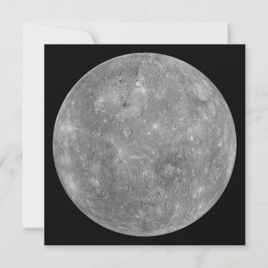 Planet Mercury Karte (Vorderseite)