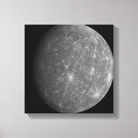 Planet Mercury Leinwanddruck (Vorderseite)