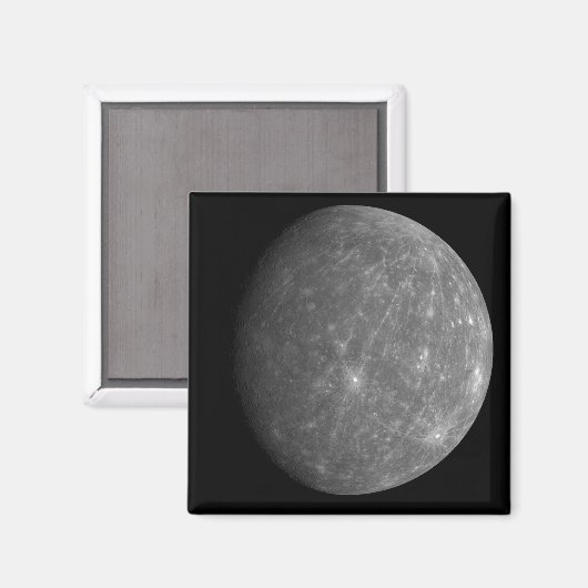 Planet Mercury Magnet (Vorderseite/Rückseite)