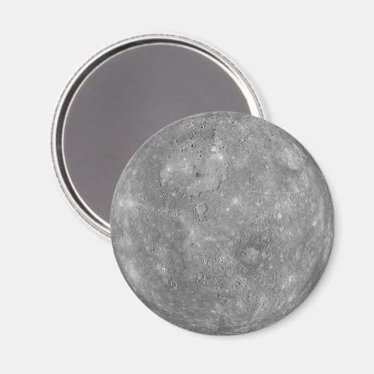 Planet Mercury Magnet (Vorderseite/Rückseite)
