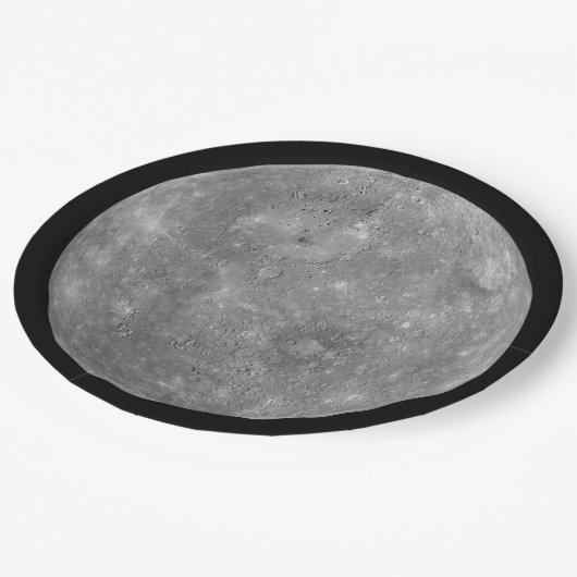 Planet Mercury Pappteller (Schrägansicht)