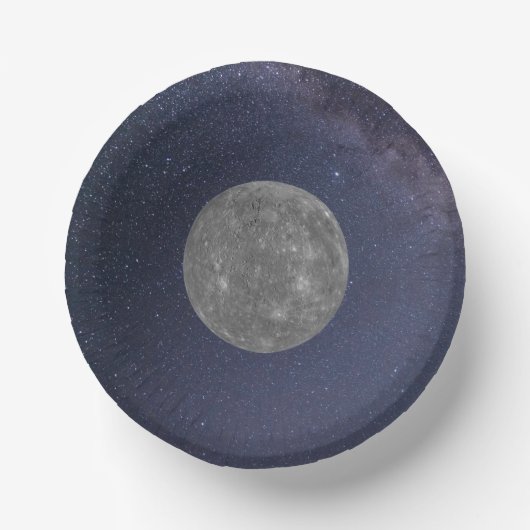 Planet Mercury Pappteller (Vorderseite)