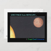 Planet MERCURY postcard Postkarte (Vorne/Hinten)