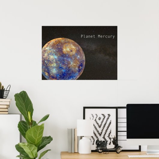 Planet Mercury Poster (Heimbüro)