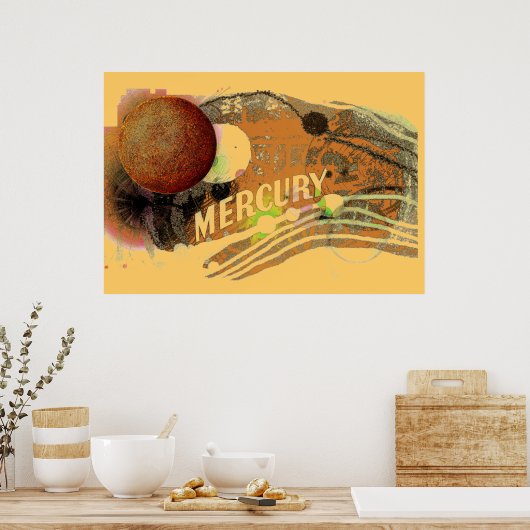 Planet Mercury Poster (Küche)