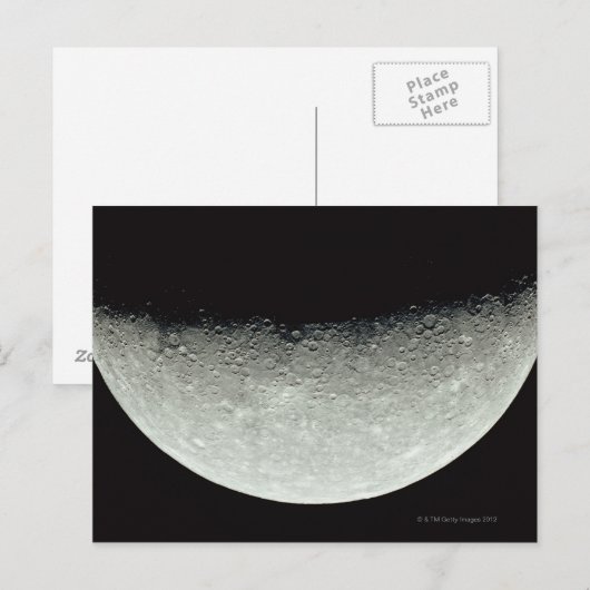 Planet Mercury Postkarte (Vorne/Hinten)