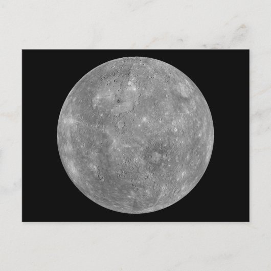 Planet Mercury Postkarte (Vorderseite)