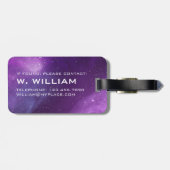 Planet Mercury Solar System Space Lila Galaxy Gepäckanhänger (Rückseite horizontal)