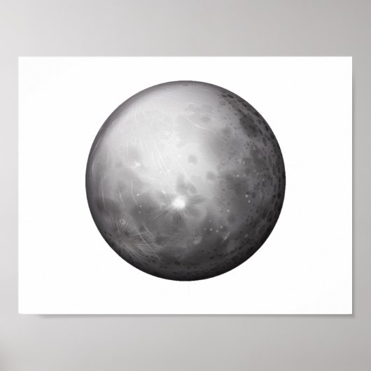 Planet Mercury Space Astronomieposter Poster (Vorne)