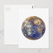 PLANET MERCURY v2 (Sonnensystem) ~~ Postkarte (Vorne/Hinten)
