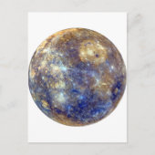 PLANET MERCURY v2 (Sonnensystem) ~ Postkarte (Vorderseite)